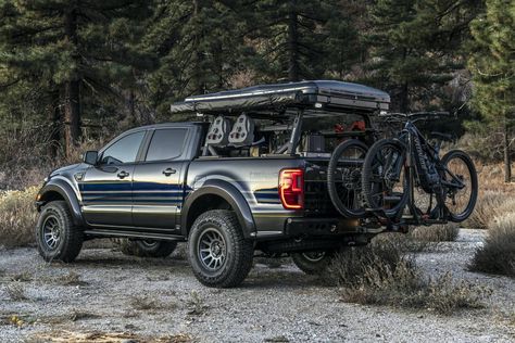 Ford Ranger Camper, Sel Art, Ford Ranger Pickup, 2019 Ford Ranger, Auto Camping, Pickup Camper, Overland Truck, Adventure Campers, Custom Pickup Trucks