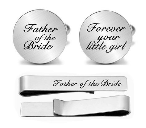 Father Of The Groom, Groom Cufflinks, Wedding Cufflinks, Anniversary Present, Tie Bar, Father Of The Bride, Bar Set, The Groom, Cuff Links