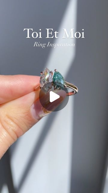 20K views · 1.3K likes | Cullen Jewellery | Custom Engagement Rings on Instagram: "A toi et moi ring, meaning you and me in french, showcases a unique design featuring not one, but two centre stones.💍✨  The two stones are typically positioned side by side and you have the freedom to choose whether they are of the same size or different sizes, as well as if they should match or contrast in shape and colour, catering to your personal preferences.🤍  Toi et moi rings have a long history, dating back to the 1800s and have experienced a recent resurgence in popularity.   The presence of dual stones symbolises the connection and bond shared between two individuals. As a result, this style of ring holds deep sentimental and symbolic meaning, making it a cherished choice.💖  Rings Featured: • Apr Ring Meaning, Custom Engagement Rings, Long History, Custom Engagement Ring, Side By Side, You And I, Instagram A, Unique Design, Meant To Be