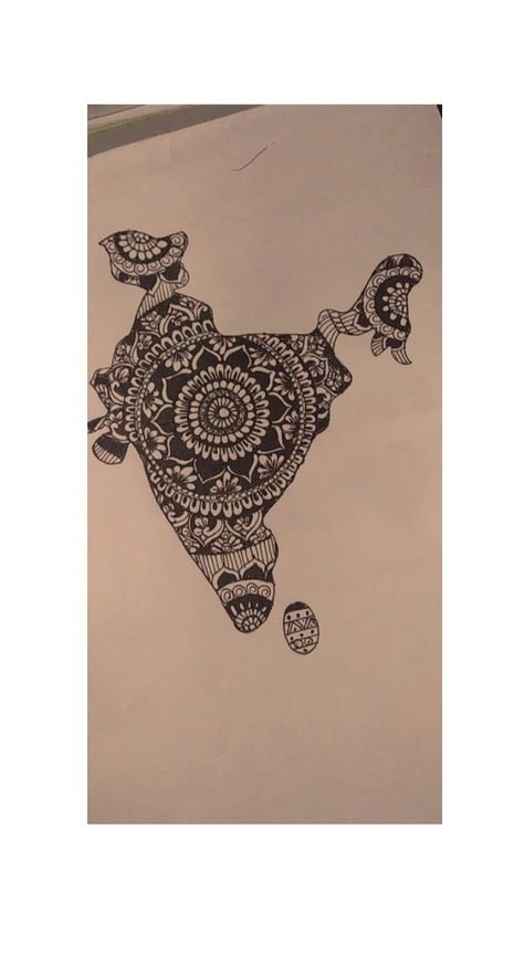 Easy Mandala Art, Easy Mandala, Independence Day India, India Independence, India Map, Simple Mandala, Drawing Inspo, Study Table, Mandala Drawing