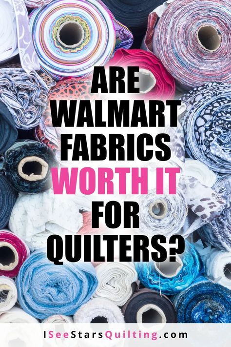 Are Walmart Fabrics Worth it when you're looking to create a high-quality quilt, or is it better to pay a little more to get the quilt shop quality fabric? Shabby Chic Quilt Patterns, Crazy Quilt Tutorials, Quilted Fabric Ornaments, A Quilting Life, Shabby Chic Quilts, I See Stars, Sew Projects, Mug Rug Patterns, The Quilt Show