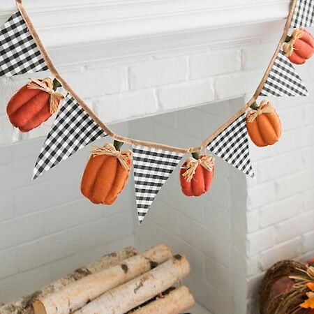 Fall Sewing Projects, Crafts Fall, Fall Sewing, Fall Banner, Pennant Banner, Fall Halloween Crafts, Pennant Banners, Harvest Decorations, Autumn Crafts