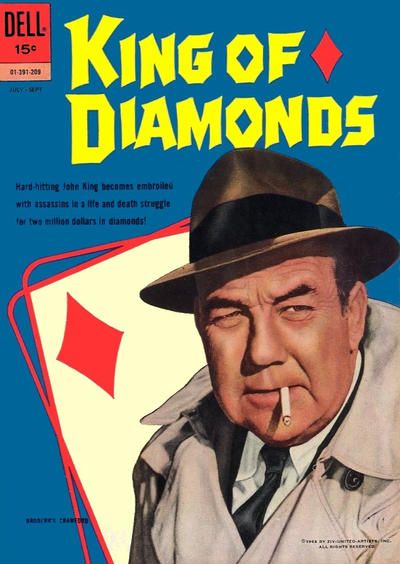 Cover for King of Diamonds (1962 series) #1 Classic Comic Book Covers, King Of Diamonds, Dell Comic, Pulp Novels, Classic Comic Books, Vintage Comic Books, Classic Comics, Comic Book Covers, Old Tv