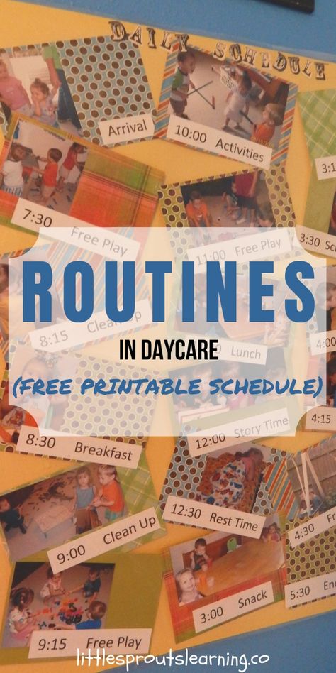 Keeping Routines in Home Daycare can help make your day fun and easier. Use this free printable schedule to plan out your days of fun with kids. Daycare Schedule Ideas, Home Daycare Schedule, Daycare Daily Schedule, In Home Daycare, Daycare Schedule, Daily Schedule Kids, Printable Schedule, Toddler Daycare, Fun With Kids