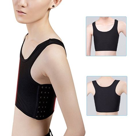 Chest Binder Aesthetic, Binders Chest, Flat Chested Outfits, Alice Miller, Chest Binder, Childhood Aesthetic, Trans Boys, Detroit Become Human Connor, Short Tank Top