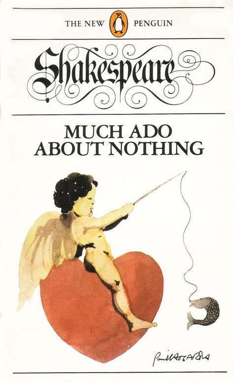 Much Ado About Nothing, Penguin Books Covers, Play Poster, Penguin Book, Card Book, Library Card, Penguin Books, Book Cover Art, Any Book