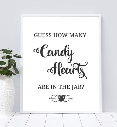 Guess How Many Candy Hearts are in the Jar Hearts In A Jar, Hearts Playing Cards, Game Tickets, Candy Hearts, The Jar, Library Ideas, Heart Sign, In A Jar, Table Signs