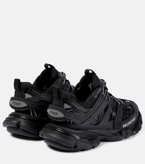 Track Sneakers in Black - Balenciaga | Mytheresa Balenciaga Shoes Women, Balenciaga Track Sneakers, Black Sneakers Women, Track Sneakers, Mens Outerwear Fashion, Black Balenciaga, Winter 23, Balenciaga Track, Balenciaga Black