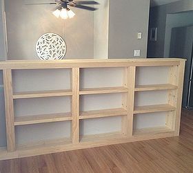 Book case for rail Diy Stair Railing, Raised Ranch, Alternative Housing, Hallway Walls, Knee Wall, Upstairs Loft, Shelving Ideas, Rental Space, Room Makeovers