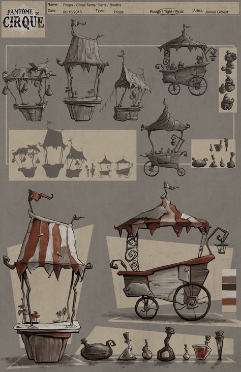 Carnival Concept Art, Circus Environment, Prop Design Concept Art, Cute Concept Art, Prop Concept Art, Concept Art Props, 3d Concept Art, Prop Concept, Props Design