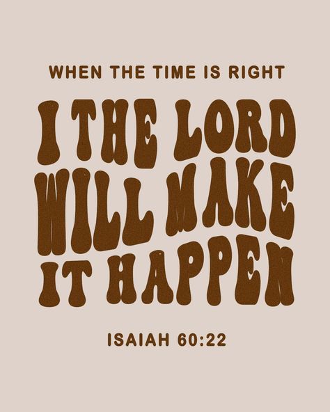 Oh my, how wonderful it is to know that God has not forsaken us or is he slack concerning his promises! He has said it and he will do it! 🤍 Happy Sunday friends.🌸 Be blessed A little one shall become a thousand, and a small one a strong nation: I the Lord will hasten it in his time. Isaiah 60:22 God Is Doing A New Thing, Praise The Lord Oh My Soul, When The Time Is Right I The Lord Quotes, Finding God Quotes, Good Choices Quotes, I Am The Way The Truth And The Life, When The Time Is Right I The Lord, God Is Good All The Time, Famous Christian Quotes