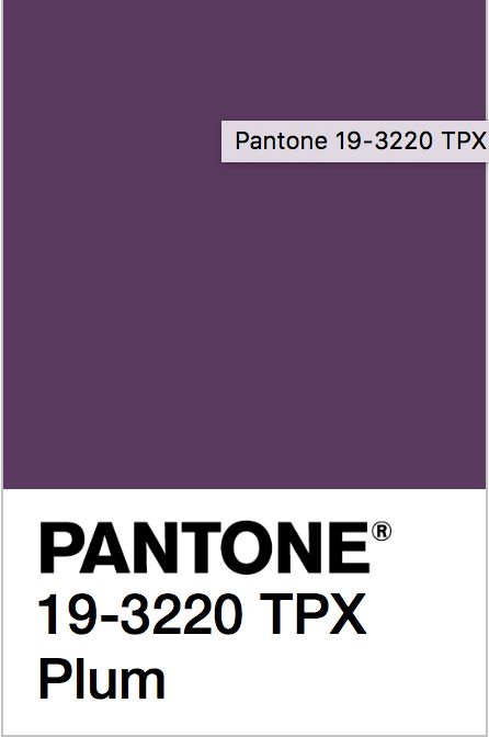 Pantone 19-3220 Plum Midnight Plum Color, Pantone Sparkling Grape, Pantone Plum, Royal Purple Pantone, Purple Colour Pantone, Pantone Violet Purple, Deep Plum, Plum Color, Fall Color Palette