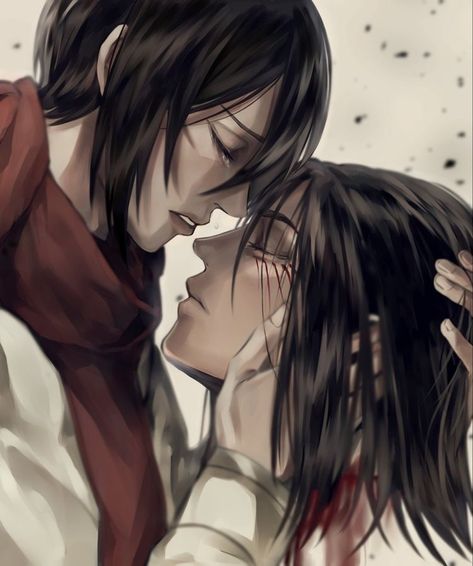 Mikasa X Eren, Aot Eren, Eren Aot, Eren X Mikasa, Fotografi Digital, Titans Anime, Eren And Mikasa, Attack On Titan Season, Attack On Titan Eren