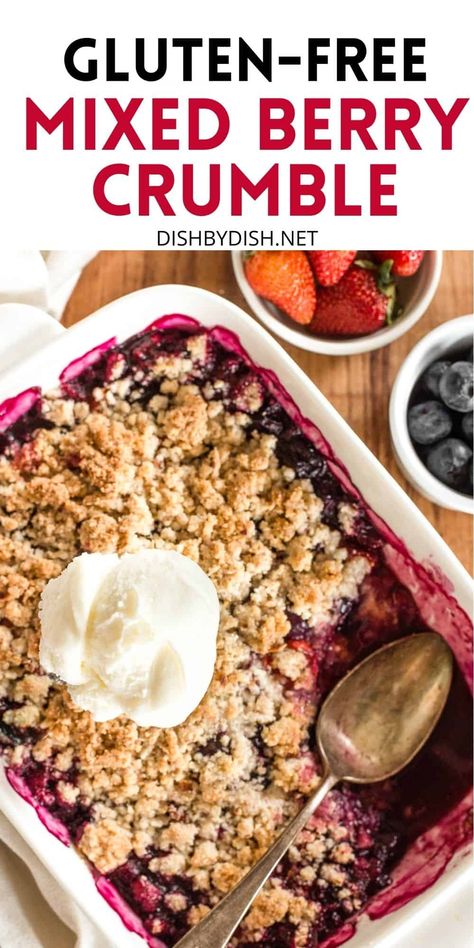 Mixed Berry Crumble, Fruit Crumble Recipe, Berry Crumble Recipe, Gluten Free Crumble, Dessert Pie, Fruit Crumble, Berry Crumble, Fruit Crisp, Fruit Cobbler