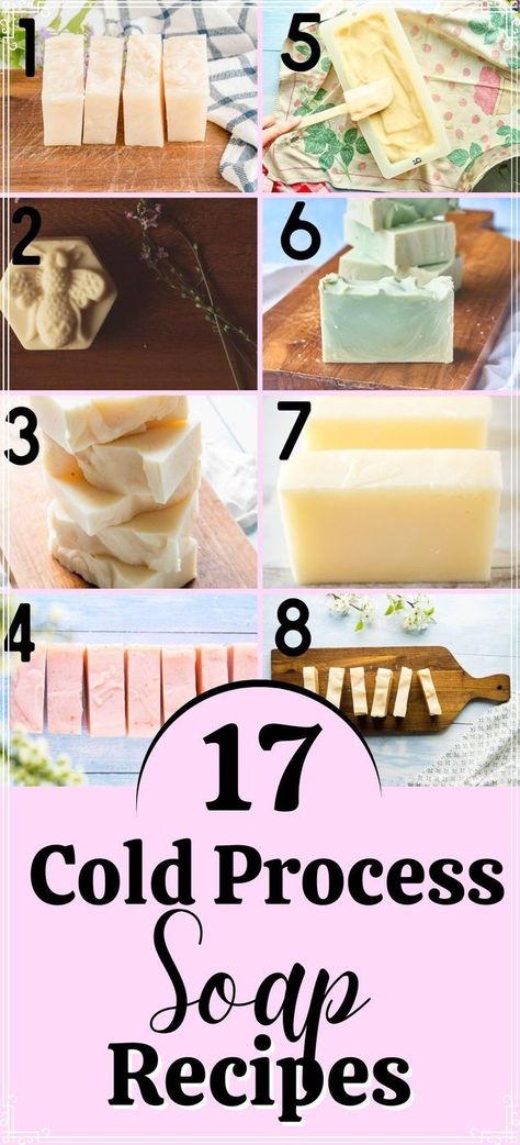 Let your imagination run wild with these unique and colorful cold process soap recipes. Experiment with swirls, layers, and embeds Natural Soaps Recipes, Diy Soap Bars, Easy Soap Recipes, Diy Soap Recipe, Săpunuri Handmade, Cold Process Soap Recipes, Handmade Soap Recipes, Soap Making Recipes, Making Soap