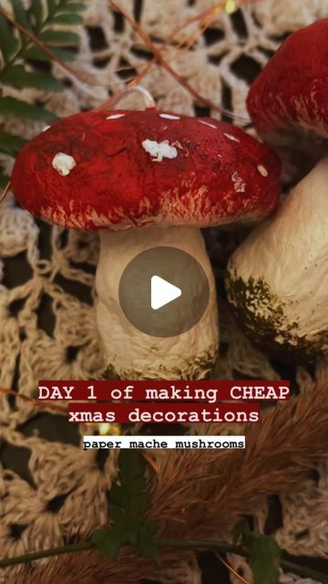 Cheap Christmas Decorations, Paper Mache Christmas, Making Paper Mache, Christmas Decorations Cheap, Cheap Christmas, How To Make Paper, Xmas Decorations, Paper Mache, Join Me