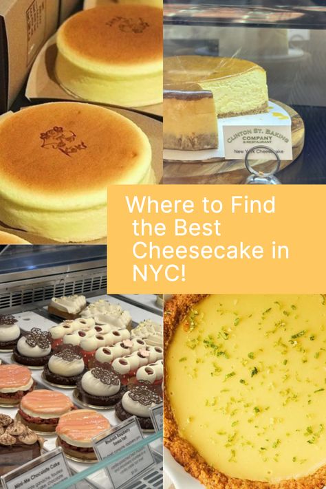 Best Cheesecake In Nyc, Nyc Cheesecake, New York Desserts, Cheesecake New York, Places In Nyc, The Best Cheesecake, New York Style Cheesecake, Breakfast Places, Travel 2024