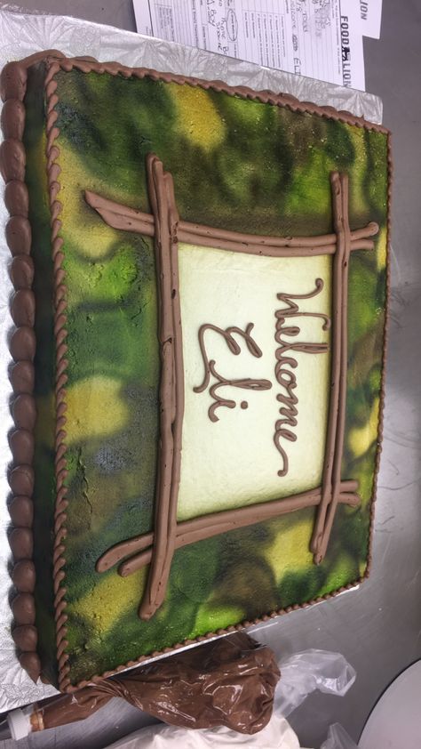 Camo Sheet Cake, Retirement Party Cakes, Baby Bump Cakes, Camo Cake, Airbrush Cake, Slab Cake, Military Cake, Hunting Cake, Cake Drawing