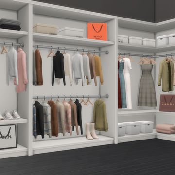 lavish - stuff pack: overview | Charly Pancakes sur Patreon Free Patreon Sims 4 Cc Furniture, Sims 4 Cc Wardrobe Patreon, Sims 4 Pantry, Sims 4 Retail Cc, Sims4 Ideas, Closet Furniture, House Closet, Closet Clutter, Sims Inspiration