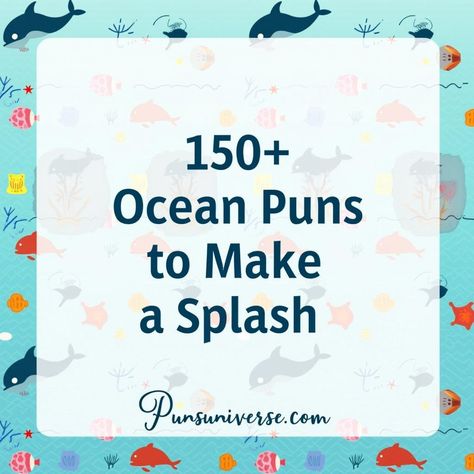 Dive into a sea of laughter with our "150+ Ocean Puns to Make a Splash!" 🌊 Whether you're looking to tide over a boring conversation or simply need a buoyant pun, we've got you covered! Get ready to shell-ebrate the waves of wit! 🐚🌊 #OceanPuns #FunnyQuotes #PunnyBusiness #Humor #puns #MakeASplash #SeaTheHumor 🐬✨ Funny Jellyfish Puns, Sea Puns, Candle Puns, Boring Conversation, Water Puns, Ocean Puns, Donut Pun, Thanksgiving Puns, Fish Puns