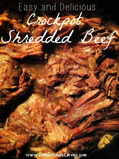 Save time and money by making an easy Shredded Beef recipe in your crockpot! This also includes a meal idea for Shredded Beef Tacos, yum! Beef In The Crockpot, Crockpot Shredded Beef, Shredded Beef Recipe, Shredded Beef Recipes, Beef Crockpot, Shredded Beef Tacos, Beef Tacos, Crockpot Recipes Beef, Crockpot Dishes