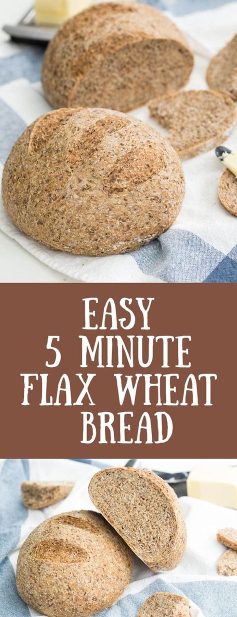 So so simple and incredible, that you will begin making your own bread. And not only, you will also be skipping on the store-bought bread preservatives.  #bread #wheatbread #quickrecipe #easybread #breadrecipe #quickwheatbread #nokneadwheat Flaxseed Bread, Diy Mixes, Wheat Bread Recipe, Flax Seed Recipes, Healthy Bread, 140 Pounds, Foods Recipes, Whole Grain Bread, Wheat Bread