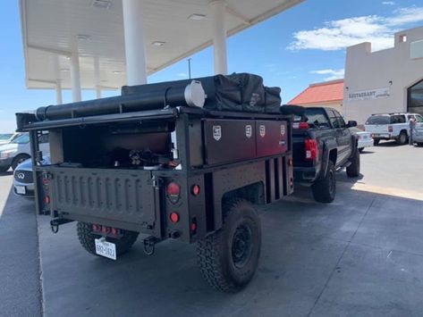 M1101 Overland Trailer, M1102 Overland Trailer, M1101 Trailer Camper, Chase Truck Ideas, Camping Gear Trailer, Off Grid Trailers, Bug Out Trailer, 2000 Ford Excursion, Welding Trailer