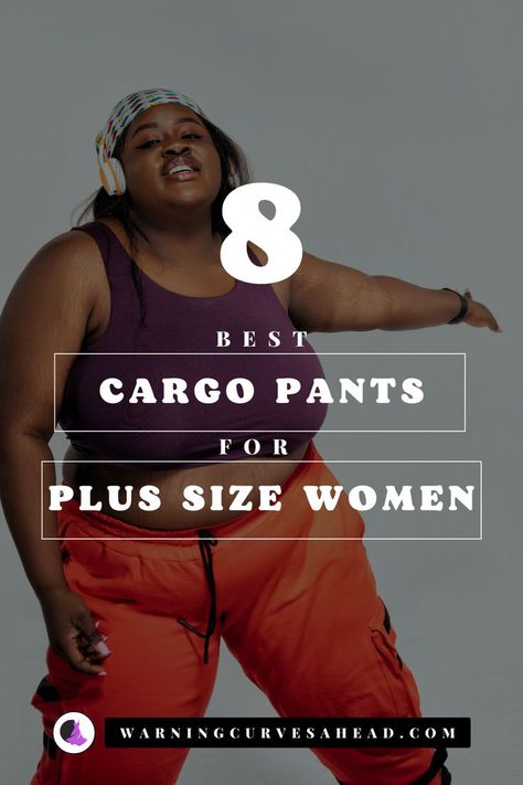 black plus size woman in headphones, a sports bra, bandana, bright orange cargo pants, and over ear headphones dancing Styling Cargo Pants Women, Pants For Plus Size Women, Pants For Plus Size, Best Cargo Pants, How To Style Cargo Pants Women, How To Style Cargo Pants, Cargo Pants Style, Style Cargo Pants, Plus Size Cargo Pants