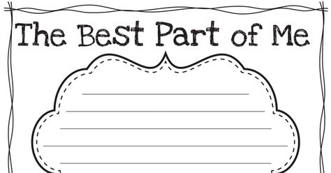 The Best Part of Me.pdf The Best Part Of Me Kindergarten, The Best Part Of Me Writing Activity, 3rd Grade Writing Prompts, Informational Writing Prompts, Narrative Writing Activities, Curriculum Night, Catholic Schools Week, Teaching Board, Language Arts Worksheets