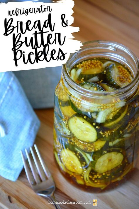 Refrigerator Bread And Butter Pickles, Canning Jelly, Bread N Butter Pickle Recipe, Pickle Recipes Homemade, Bread And Butter Pickles, Butter Pickles, Viral Recipes, Pickles Recipe, Pickle Recipe