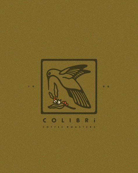 Colibrí Coffee Roasters Logo inspired by some of my time in Colombia ☺️ home to 147 hummingbird species, and some of the best coffee in… | Instagram Hummingbird Logo, Bird Logo, Hummingbird Branding, Hummingbird Poster, Hummingbird Logo Design, Coffee Roaster Logo, Bee Coffee Logo, Bird Coffee Logo, Farm Logo Inspiration