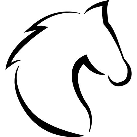 Horse head with hair outline Horse Head Silhouette Outline, Leg Outline, Easy Horse Drawing, Horse Head Drawing, Head Pumpkin, Horse Outline, Horse Stencil, Head Profile, Hair Vector