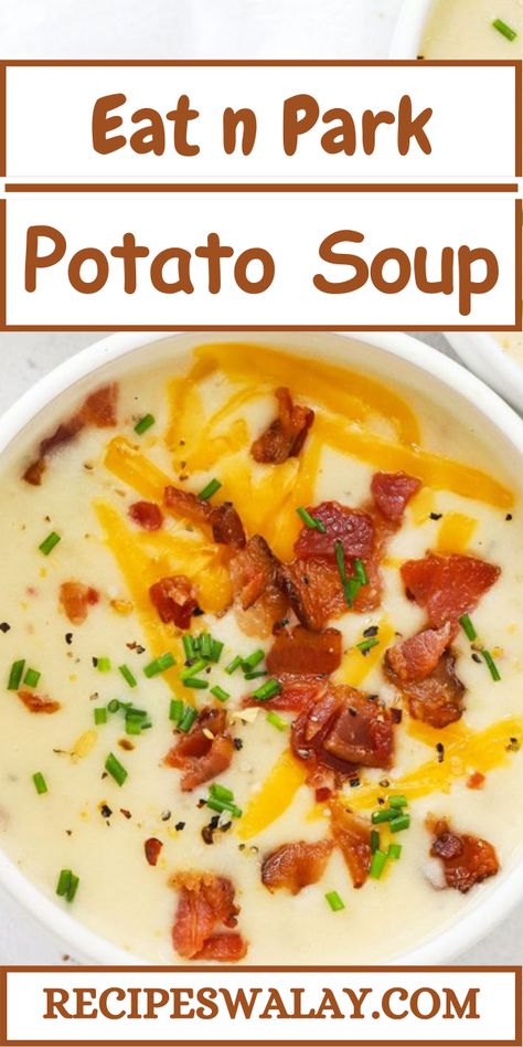 The Eat n Park Potato Soup recipe captures that home-cooked goodness with every spoonful, making it a beloved favorite.
#EatnPark #Potato #Soup #Recipe Logans Potato Soup Recipe, Eat N Park Potato Soup Recipe, Loaded Potato Soup, Leftovers Soup, Creamy Potato Soup, Potato Soup Recipe, Paneer Recipes, Hearty Dinner, Biryani Recipe