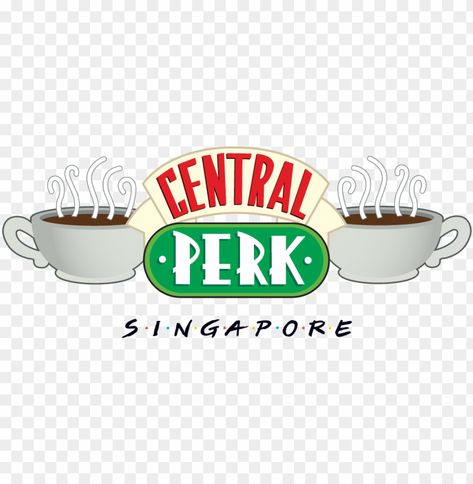 Friends Central Perk Logo, Friends Png Image, Central Perk Sign, Central Perk Logo, Friends Cafe, Friends Png, Logo Clipart, Coffee Shop Logo, Png Logo