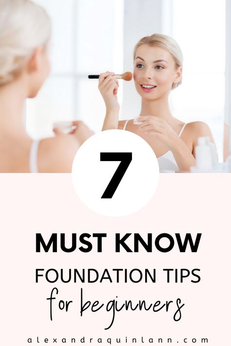 Natural Looking Foundation, Liquid Foundation Application, Cosmetics Business, Dewy Foundation, Flawless Base, Foundation Tips, Foundation Shade, Foundation Application, Makeup Mistakes