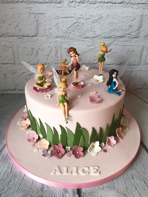 Fairies Birthday Cake, Fairy Cake Design, Fairy Birthday Cakes For Girls Kids, Fairy Birthday Cakes, Fairy Cakes For Girls Birthday, Simple Fairy Cake, Simple Fairy Cake Ideas, Birthday Cake Fairy, Fairy Theme Cake