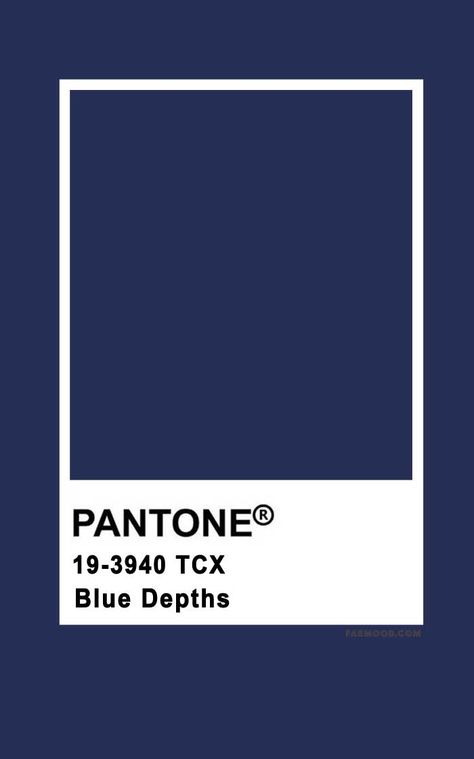 Pantone Blue Depths 13-3940 | Wedding Colours, Wedding Themes, Wedding colour palettes #pantone #colorpalette Pantone Blue Palette, Pantone Navy Blue, Pantone Colors Blue, Pantone Dark Blue, Dark Blue Pantone, Navy Blue Pantone, Pantone Navy, Navy Blue Palette, Pantone Azul