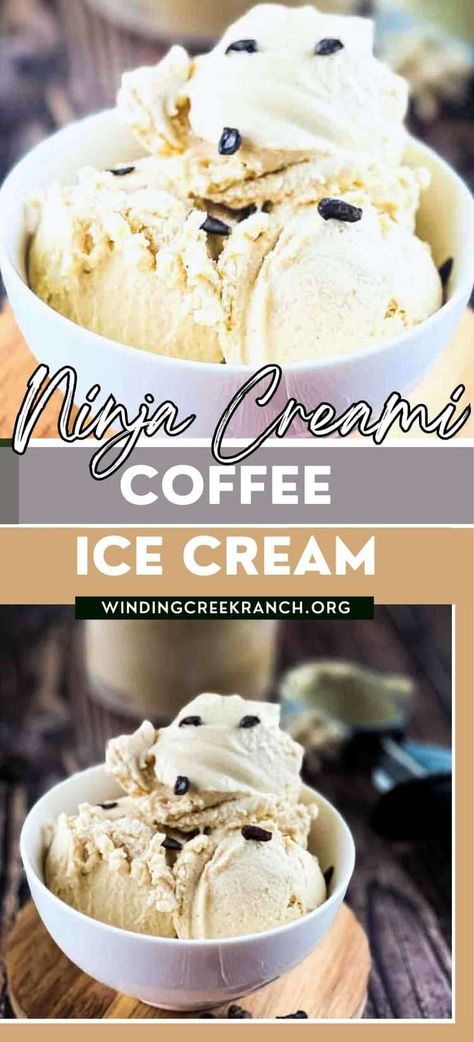 Delicious Ninja Creami Coffee Ice Cream Recipe Ninja Creami Coffee, No Churn Coffee Ice Cream, Easy Ice Cream Recipe Homemade, Ninja Ice Cream Recipe, Coffee Ice Cream Recipe, Easy Homemade Ice Cream, Healthy Ice Cream Recipes, Ice Cream Maker Recipes, Ninja Recipes