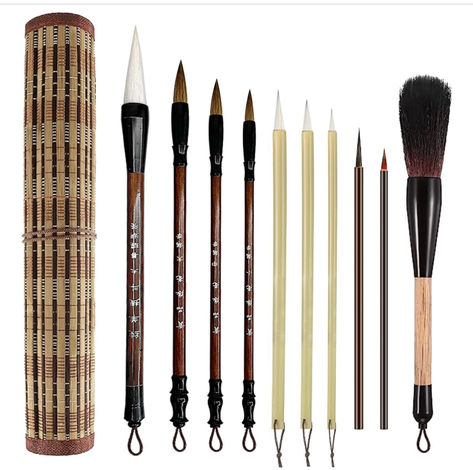 My favorite brushes! Eco-Friendly and great quality. Calligraphy Brush Pen, Chinese Calligraphy Brush, Drawing Art Supplies, Kanji Japanese, Bamboo Pen, Calligraphy Brush, Calligraphy Set, Bamboo Brush, Chinese Brush