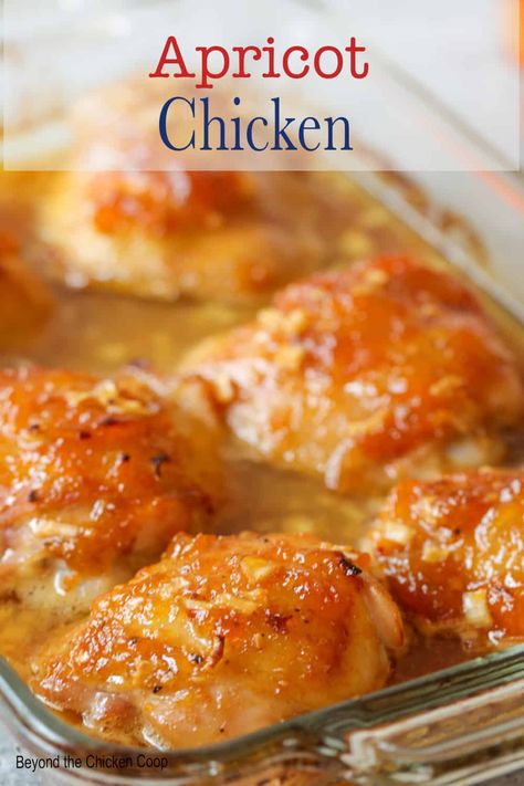 Apricot Chicken Apricot Chicken Recipes, Apricot Chicken, Chicken Breast Recipes Baked, Chicken Entrees, Easy Baked Chicken, Chicken Dish, Chicken Main Dishes, Tender Chicken, Flank Steak