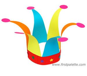 Jolly Jester Hat Mardi Gras Activities, Carnival Activities, Clown Crafts, Carnival Crafts, Circus Crafts, Theme Carnaval, Mardi Gras Crafts, Clown Hat, Jester Hat