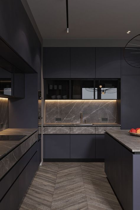 Small Modern Kitchen Ideas, Small Modern Kitchen Design, Black Modern Kitchen, Small Modern Kitchens, Серая Кухня, Modern Kitchen Design Luxury 2020, Modern Kitchen Interiors, Kitchen Interior Design Decor, Kitchen Farmhouse