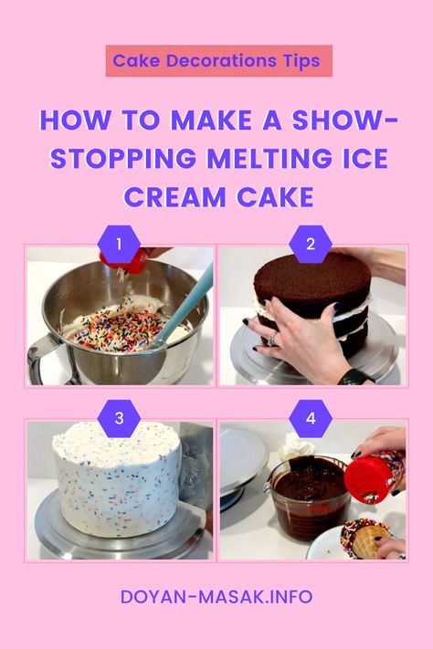 If you're looking for a dessert that will wow your guests and make a statement, a melting ice cream cake is the perfect choice. Melting Ice Cream Cake, Ice Cream Cone Cake, Melting Ice Cream, Cake Games, Birthday Cake Decorating, Cake Tutorial, Cake Toppings, Best Dessert Recipes, Ice Cream Cake