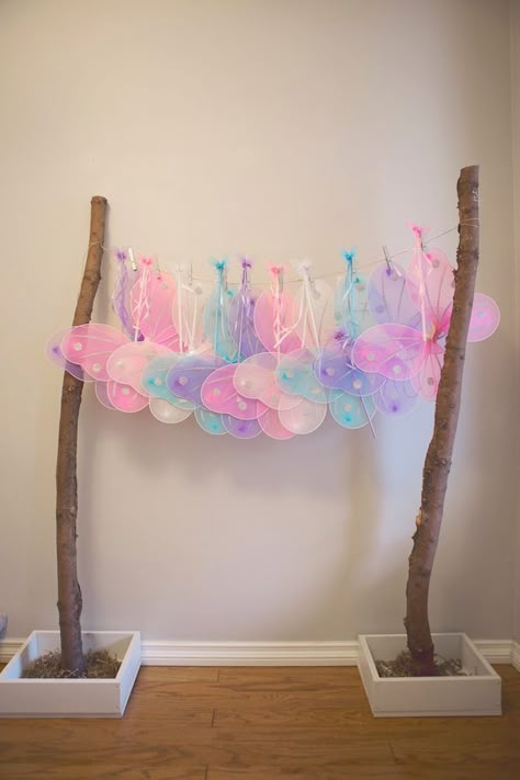 Fairy Princess Party Decorations, Fairy Party On A Budget, Magic Fairy Birthday Party, Fairy Magic Birthday Party, Barbie Fairy Birthday Party, Fairy Princess Birthday Party Ideas, Butterfly Fairy Birthday Party, Woodland Fairy Birthday Party Decor, Fairy 6th Birthday Party