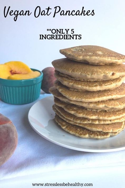 Looking for the easiest, and cheapest, vegan oatmeal pancakes that your family will love? Click through to find the best oatmeal recipes you'll ever make!! vegan oatmeal pancakes | egg free| no banana | easy | healthy | recipe | fluffy | best | clean eating | simple | Oatmeal Pancakes No Egg, Pancakes No Eggs, Bella Hadid Style 2020, Pancake Recipe Healthy Oatmeal, Easy Vegan Oatmeal, Vegan Oatmeal Pancakes, Healthy Vegan Pancakes, Vegan Pancake Recipe, Banana Heart