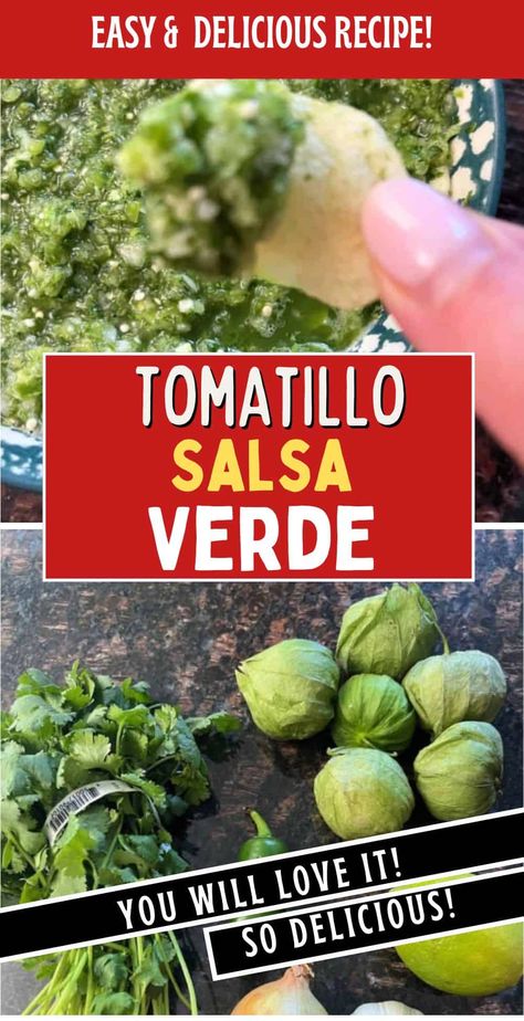 Green Tomatillo Salsa, Green Salsa Recipe Tomatillos, Easy Mexican Salsa Recipe, Tomatillo Verde, Green Salsa Recipe, Tomatillo Recipes, Mexican Salsa Recipes, Fresh Salsa Recipe, Salsa Verde Recipe