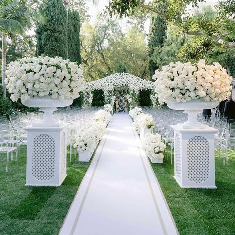 Wedding Ceremony Decorations Indoor, Greg Finck, Wedding Aisle Decor, Wedding Aisle Outdoor, Floral Arch Wedding, Wedding Isles, Luxury Wedding Decor, Eclectic Wedding, Wedding Aisle Decorations