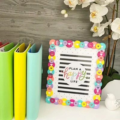 UPCYCLE & RECYCLE: MAKE THE MOST OF YOUR HAPPY PLANNER – The Happy Planner Happy Planner Dividers, Planner Dividers, How To Make Coasters, Happy Earth Day, Home Planner, Craft Area, Diy Cans, Happy Earth, Old Frames