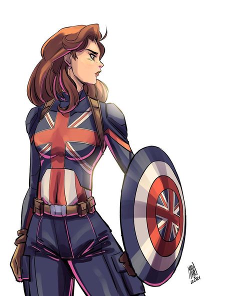 Carlos Matsufuji on Instagram: “Peggy Carter aka Captain Carter! What do you think about marvel’s what if? - - - #captaincarter #marvel #disney #fanart #comicart…” Peggy Carter Fanart, Marvel Pictures, Captain Carter, Mojo Jojo, Marvel Fanart, Disney Fanart, Marvel Drawings, Marvel Quotes, Peggy Carter