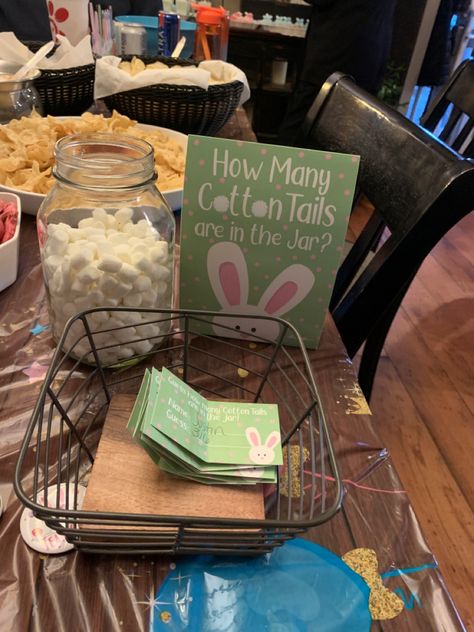 Easter gender reveal game Bunny Gender Reveal Ideas, Easter Themed Baby Shower Ideas, Gender Reveal Ideas Easter, Easter Baby Gender Reveal, Easter Gender Reveal Ideas, Easter Egg Hunt Gender Reveal, Bunny Theme Gender Reveal, Gender Reveal Easter Theme, Rabbit Gender Reveal